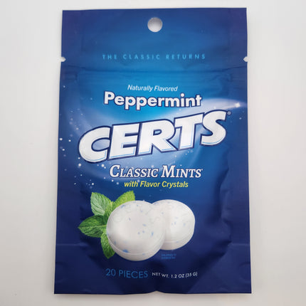 Certs Peppermint Mints 34g