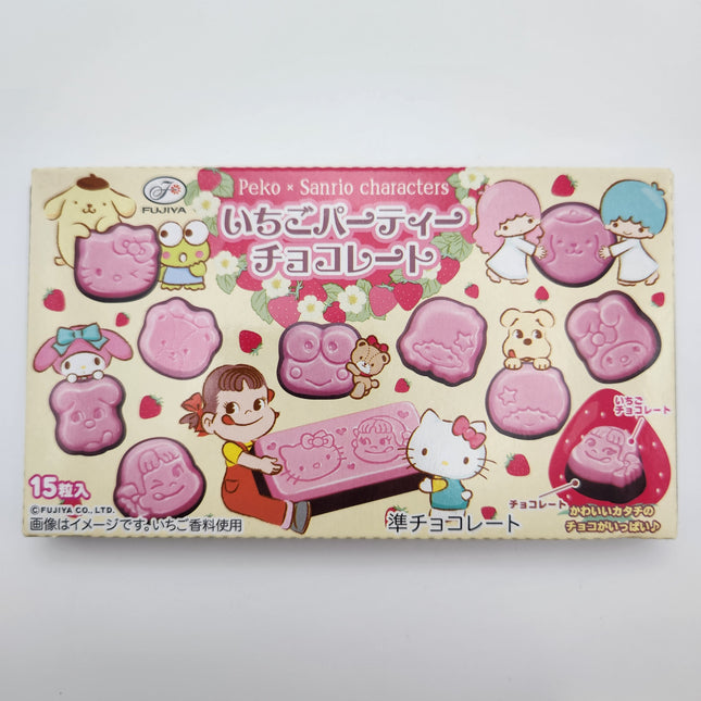 Fujiya Peco & Sanrio Strawberry Party Chocolate 40g