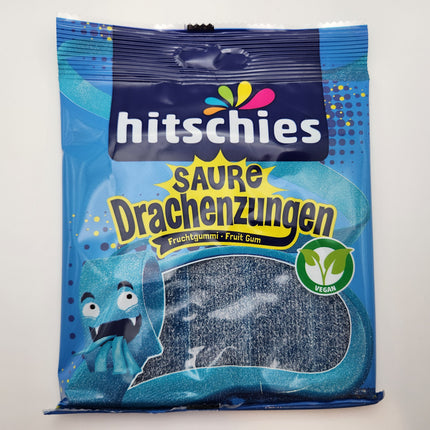 Hitschies Sour Blue Raspberry Dragon Tongues