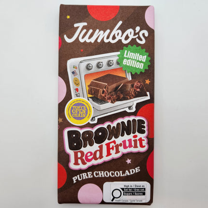 Jumbo's Dark Chocolate Brownie Raspberry 140g