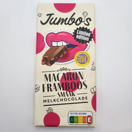 Jumbo's Macaron & Raspberry Milk Chocolate