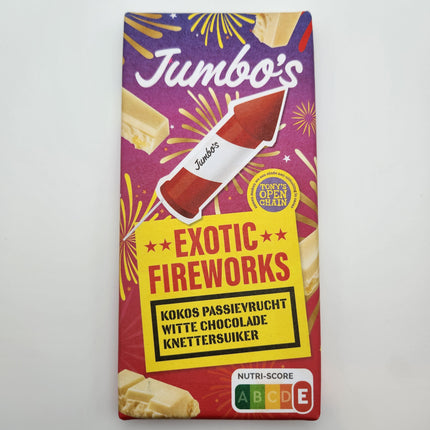 Jumbo's Exotic Fireworks White Chocolate 140g