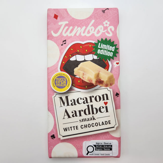 Jumbo's White Chocolate Strawberry Macaron 140g