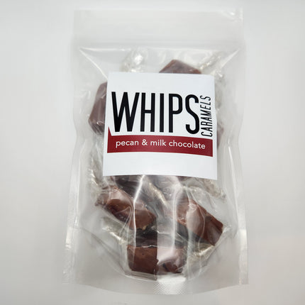 Whips Caramels Pecan & Milk Chocolate