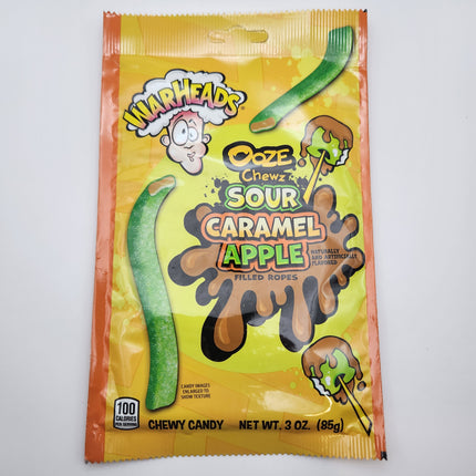 Warheads Ooze Chewz Caramel Apple Ropes 3oz