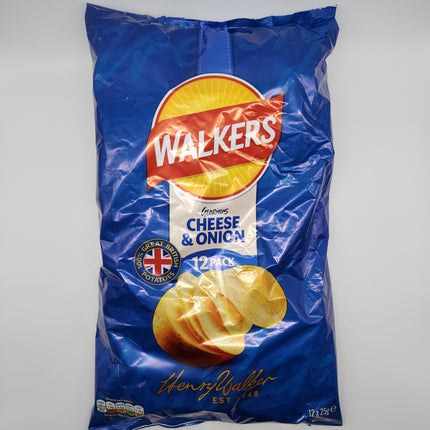 Walkers Multipack 12pk Cheese & Onion