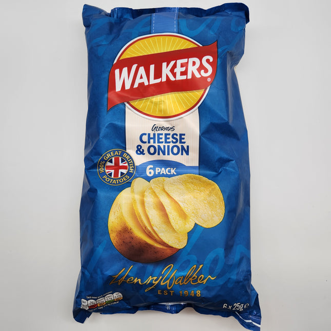 Walkers Cheese & Onion 6pk