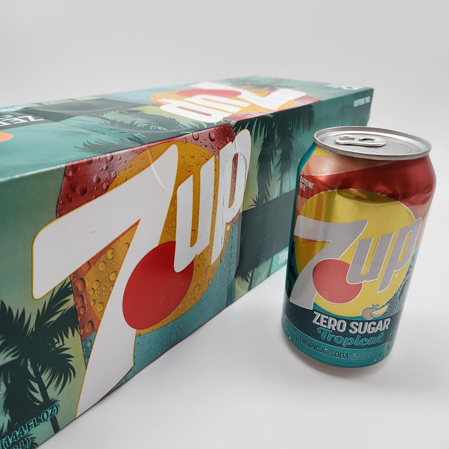 7UP Tropical Zero 12pk 355ml
