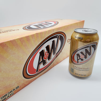 A&W Cream Soda 12pk 355ml