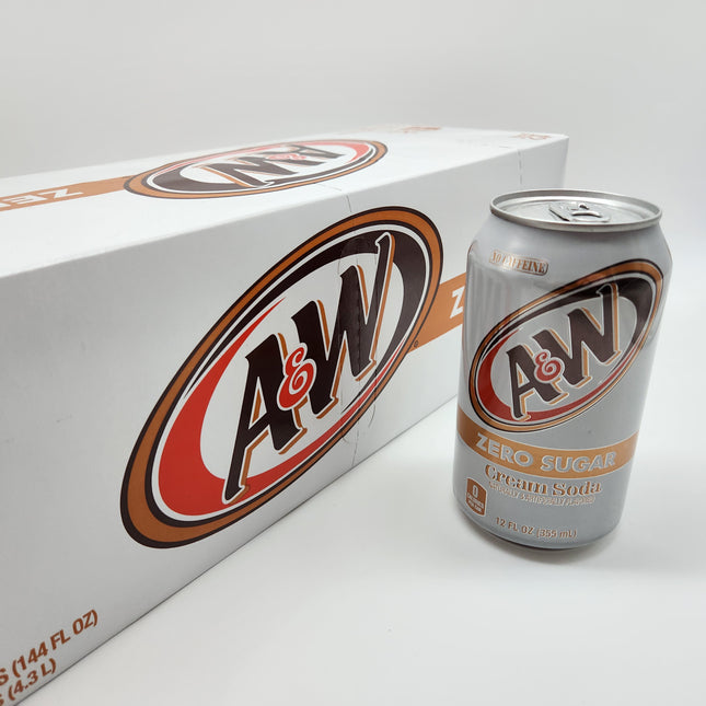 A&W Cream Soda Zero Sugar 12pk 355ml