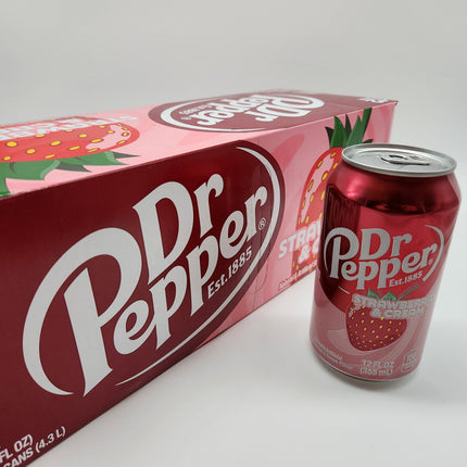 Dr Pepper Strawberries & Cream 12pk 355ml