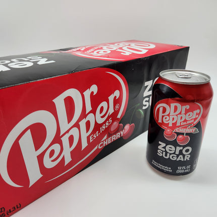 Dr Pepper Cherry Zero Sugar 12pk 355ml