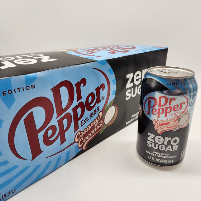 Dr Pepper Creamy Coconut Zero Sugar 12pk 355ml