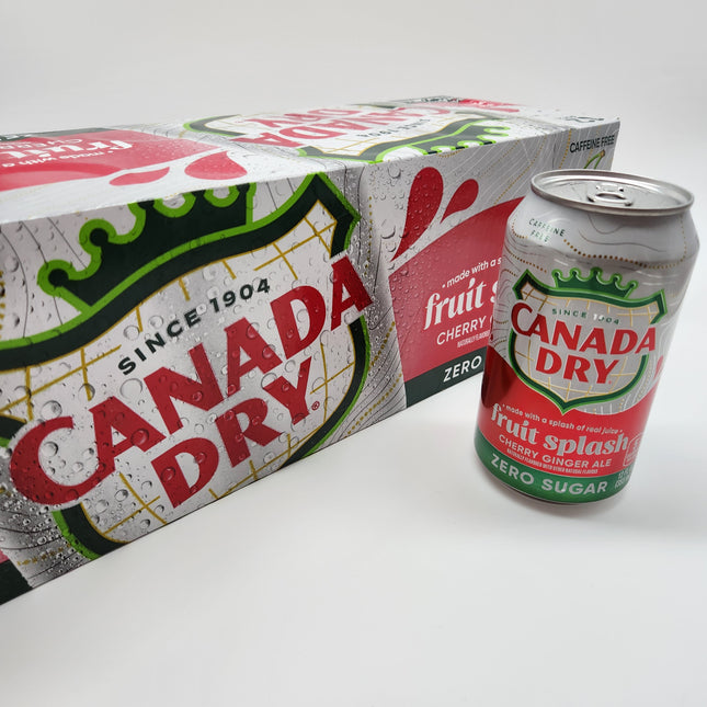 Canada Dry Fruit Splash Zero Sugar 12pk 355ml