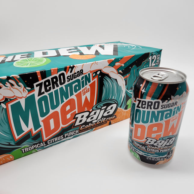 Mountain Dew Baja Cabo Citrus Zero 12pk 355ml