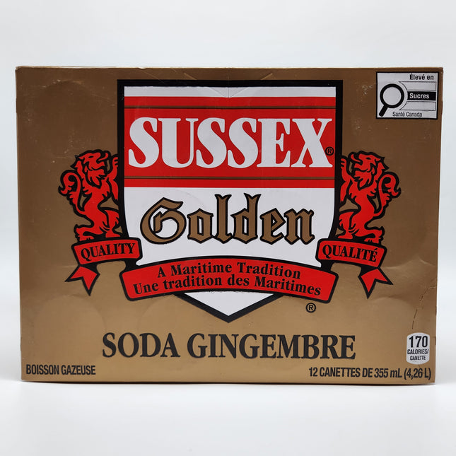 Sussex Gold Ginger Soda 12pk 355ml